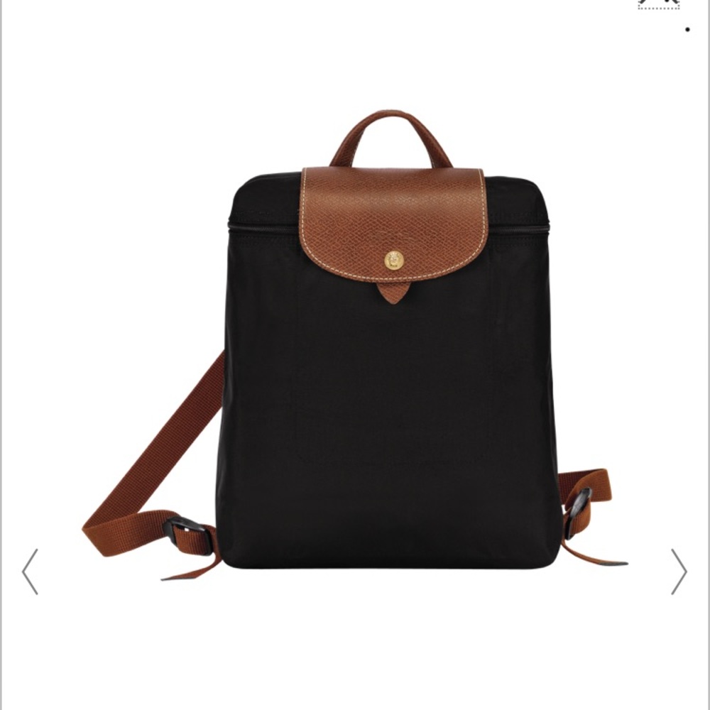 Longchamp black backpack